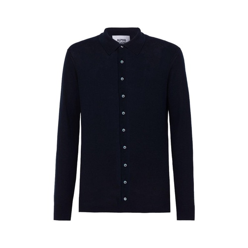 Alpha Studio Men's Blue Cotton Shirt - 48 IT - Main Image