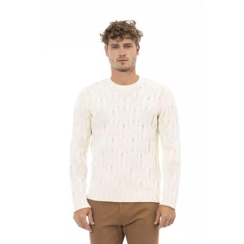 Alpha Studio Men's Beige Wool Sweater - 50 IT - Main Image