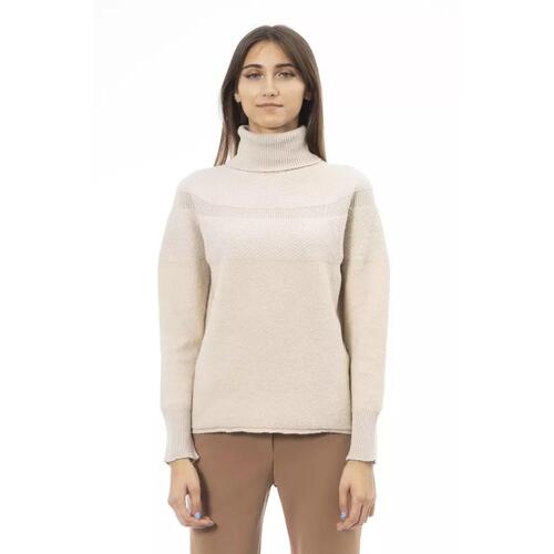 Alpha Studio Women's Beige Wool Sweater - 44 IT - Main Image