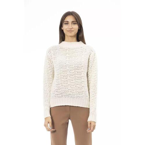 Alpha Studio Women's White Wool Sweater - 42 IT - Main Image