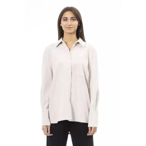 Alpha Studio Women's White Polyester Shirt - 42 IT - Main Image