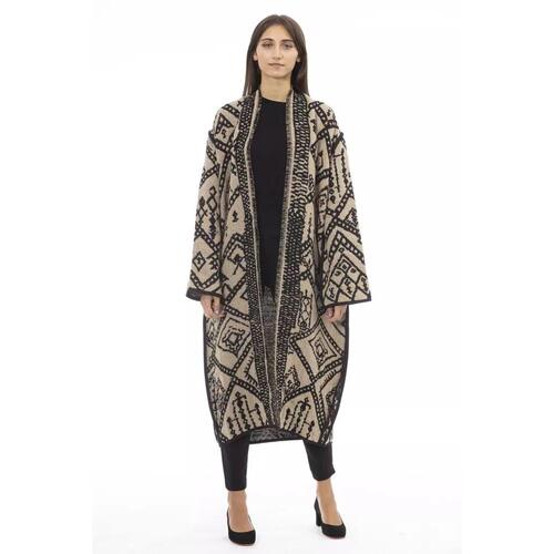 Alpha Studio Women's Brown Acetate Jackets & Coat - 46 IT - Main Image
