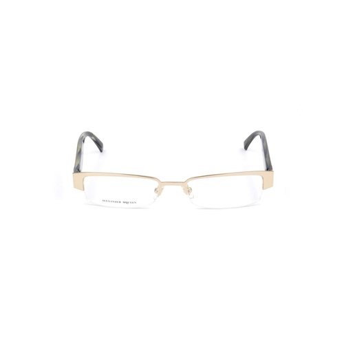 Alexander McQueen Unisex's Gold Metal Frames - One Size - Main Image