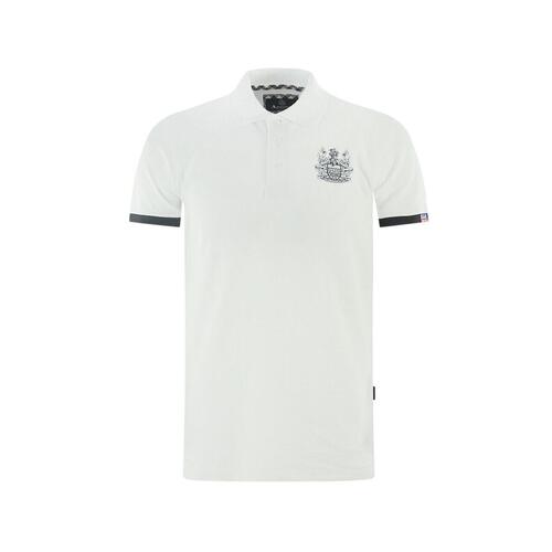 Aquascutum Men's White Cotton Polo Shirt - XL - Main Image