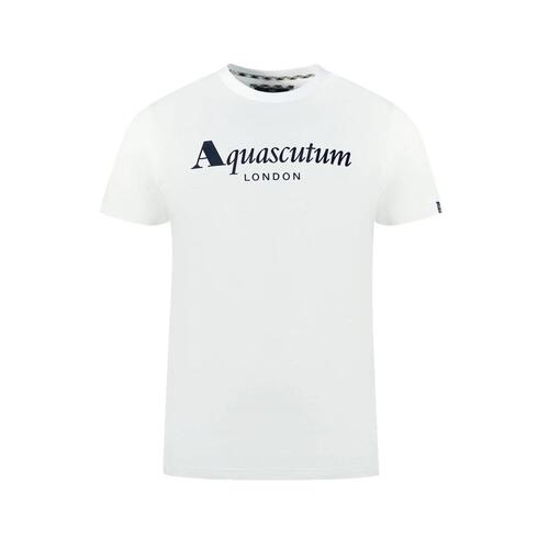 Aquascutum Men's White Cotton T-Shirt - XL - Main Image