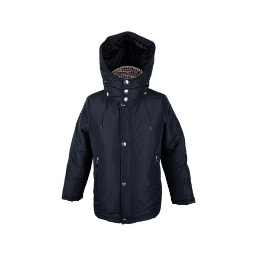 Black Aquascutum Jacket with Removable Hood and Tartan Lining 52 IT Men - Main Image