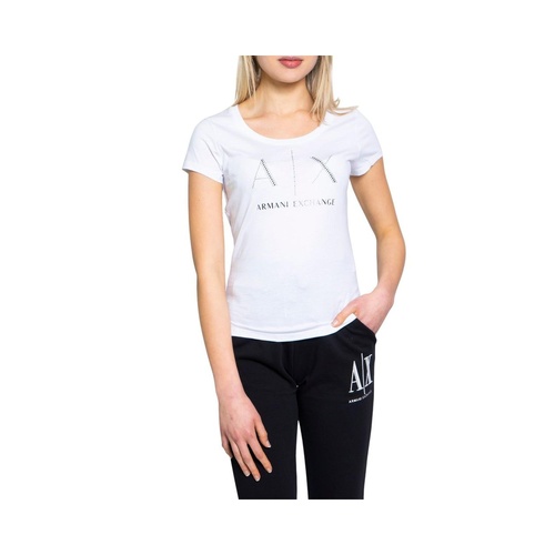 Armani Exchange Women's White Cotton Tops & T-Shirt - 40 IT - Main Image