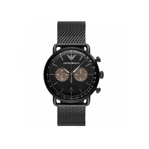 Armani Men's Black Steel Watch - One Size - Main Image