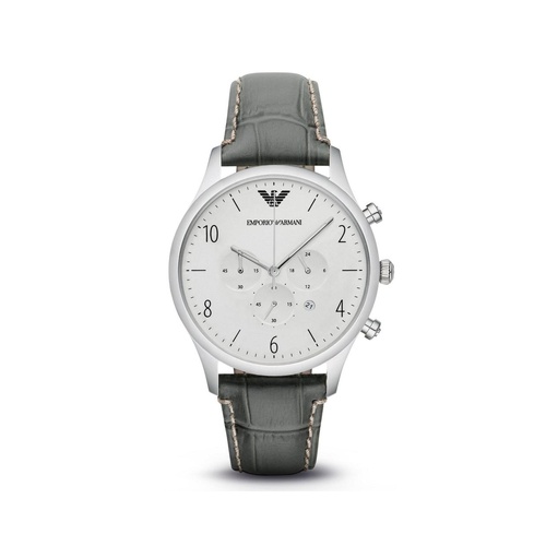 Armani Men's Green Leather Watch - One Size - Main Image