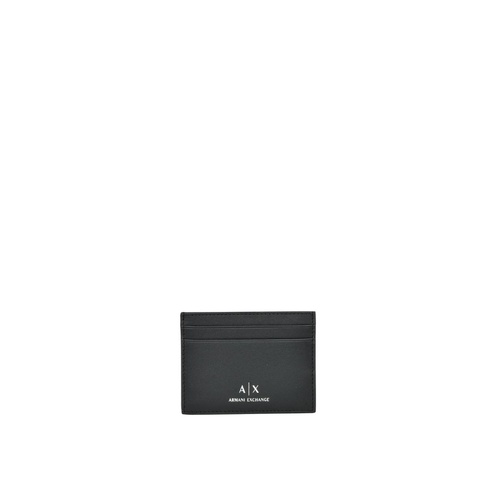 Armani Exchange Men's Black Leather Wallet - One Size - Main Image