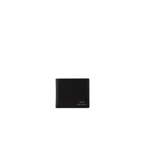Armani Exchange Men's Black Leather Wallet - One Size - Main Image