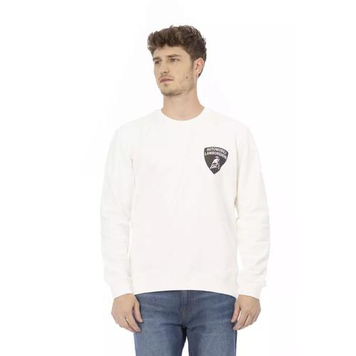 Logo Print Crewneck Sweatshirt with Ribbed Cuffs M Men - Main Image