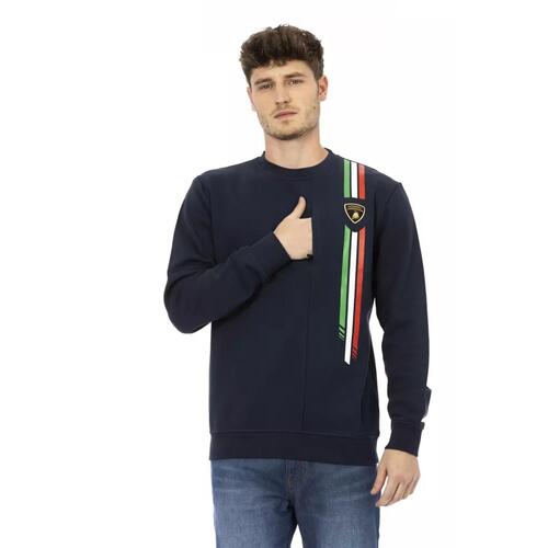 Shield Logo Crewneck Sweatshirt with Tricolor Print L Men - Main Image