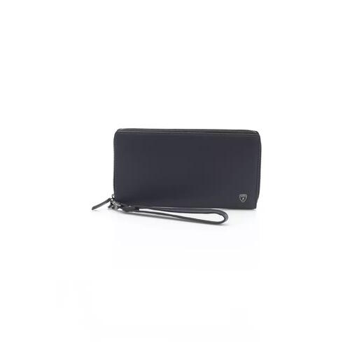 Leather Wallet with Handle and Zip Closure One Size Men - Main Image