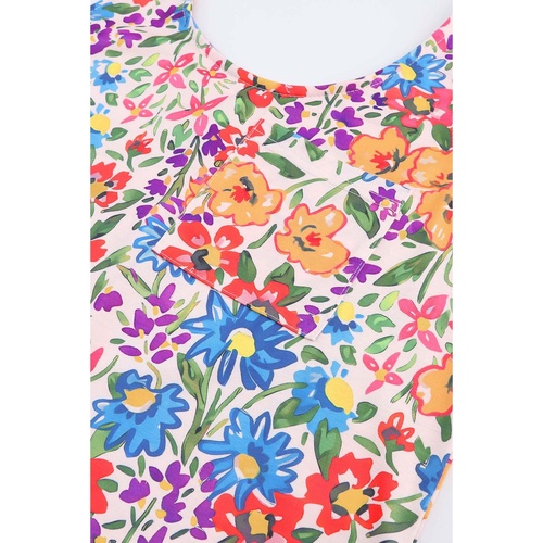 Multicolor Floral Print Tank and Shorts Lounge Set - XL - Main Image