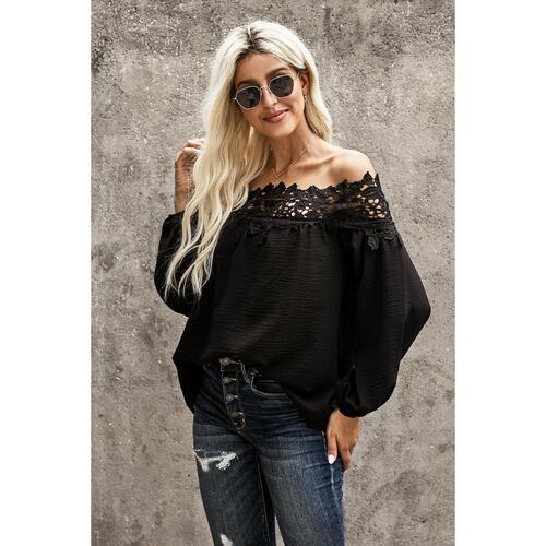 Azura Exchange Lace Off The Shoulder Top - M - Main Image