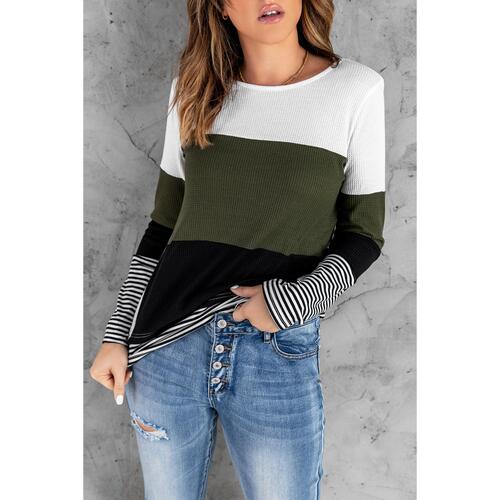 Azura Exchange Colorblock Stripes Top - XL - Main Image