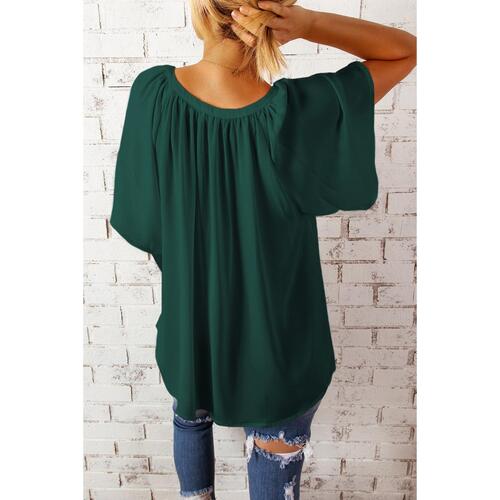 Azura Exchange Pleated Loose Top - M - Main Image