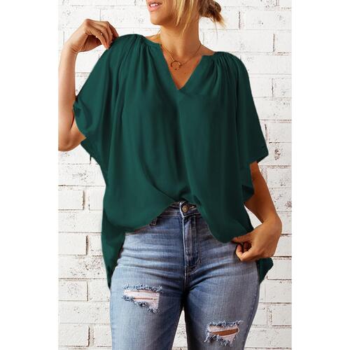 Azura Exchange Pleated Loose Top - S - Main Image