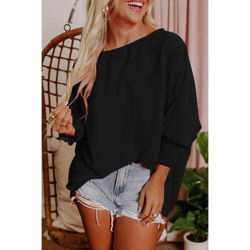 Azura Exchange Smocked Wrist Shift Top - S - Main Image