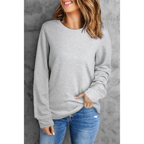 Azura Exchange Long Sleeve Crew Neck Top - S - Main Image