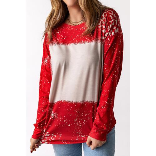 Azura Exchange Bleached Leopard Spot Pullover - S - Main Image