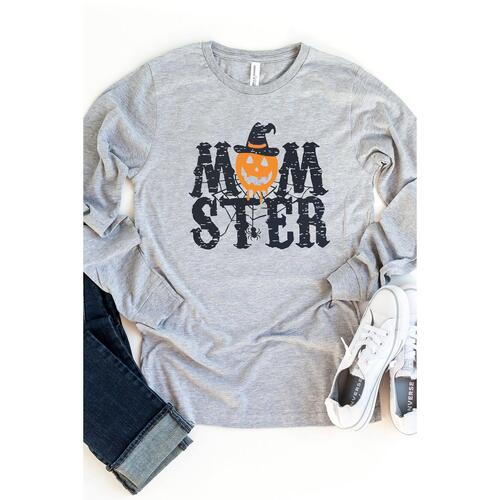 Azura Exchange Pumpkin Graphic Print Crew Neck Top - S - Main Image