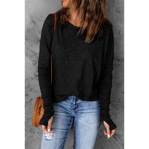 Azura Exchange Crew Neck Long Sleeve Long Sweatshirt - S - Main Image
