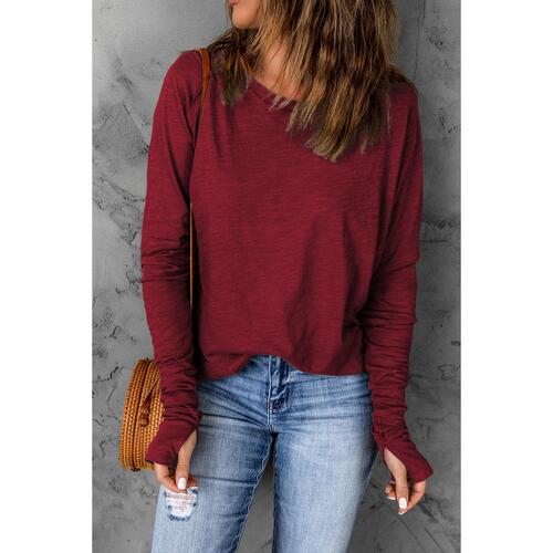 Azura Exchange Crew Neck Long Sleeve Top - S - Main Image