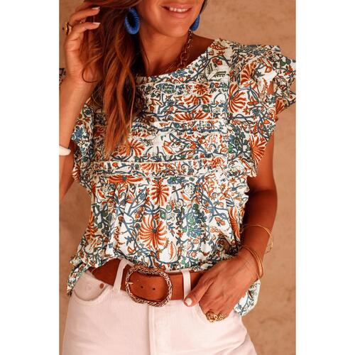 Azura Exchange Vintage Floral Sleeveless Tank Top - XL - Main Image