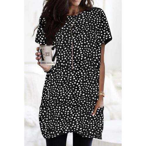 Azura Exchange Leopard Print Tunic Top - M - Main Image