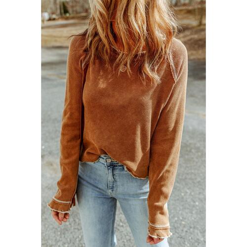 Azura Exchange Textured Long Sleeve Top - S - Main Image