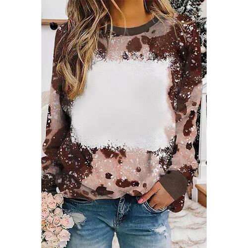 Azura Exchange Leopard Print Long Sleeve Top - S - Main Image