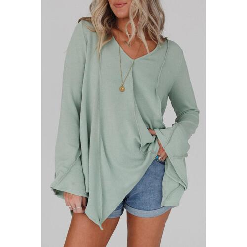 Azura Exchange Expose Seam Bell Sleeve Top - XL - Main Image