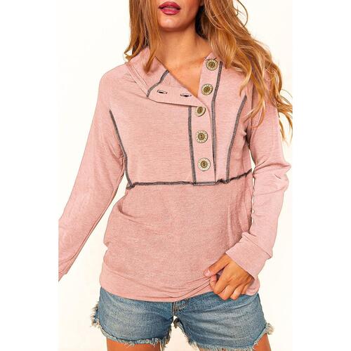 Azura Exchange Princess Line Out Seam Hoodie with Front Buttons - XL - Main Image