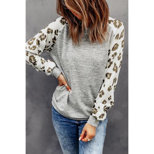 Azura Exchange Leopard Print Long Sleeve Top - L - Main Image