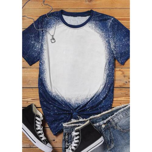 Azura Exchange Tie-dyed Round Neck Short Sleeve T-shirt - S - Main Image