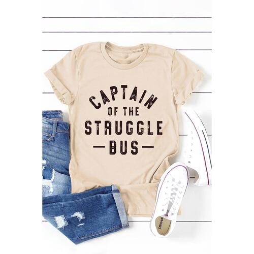 Azura Exchange Letters Print Crew Neck Tee - S - Main Image