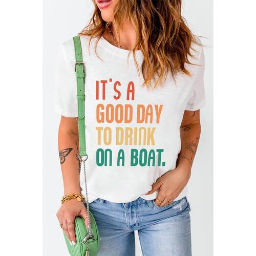 Azura Exchange Good Day Boat Letters T-Shirt - 2XL - Main Image