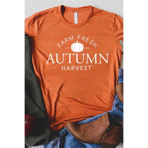 Azura Exchange Autumn Harvest Short Sleeve T-Shirt - S - Main Image