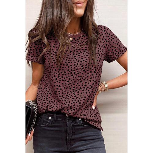 Azura Exchange Cheetah Print Short Sleeve T-Shirt - L - Main Image