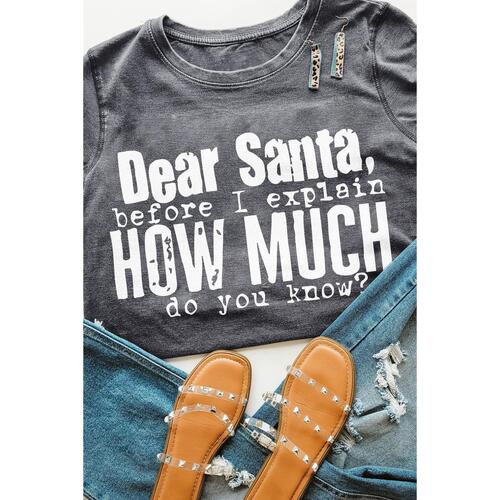 Azura Exchange Christmas Funny Saying Print T-Shirt - S - Main Image