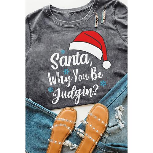 Azura Exchange Santa Hat Snowflake Tee - M - Main Image