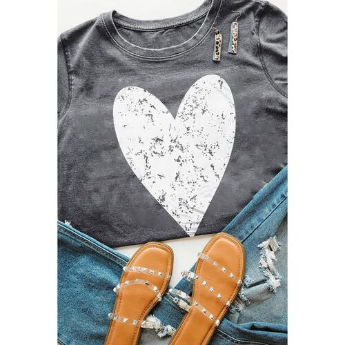 Azura Exchange Heart Graphic Print T-Shirt - 2XL - Main Image