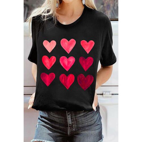 Azura Exchange Heart Graphic Tee for Valentines Day - 2XL - Main Image