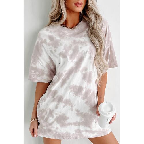 Azura Exchange Tie-dye Short Sleeve Top - S - Main Image