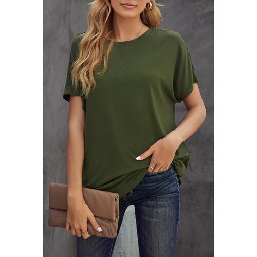 Azura Exchange Solid Color Short Sleeve Tee - S - Main Image
