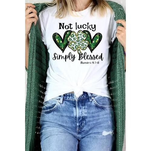 Azura Exchange Leopard Slogan Graphic Tee - L - Main Image