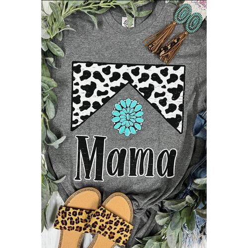 Azura Exchange Leopard Turquoise Bead Mama Graphic T-shirt - 2XL - Main Image