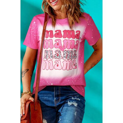 Azura Exchange Full of Mama Letter Print Tie Dye Tee - S - Main Image